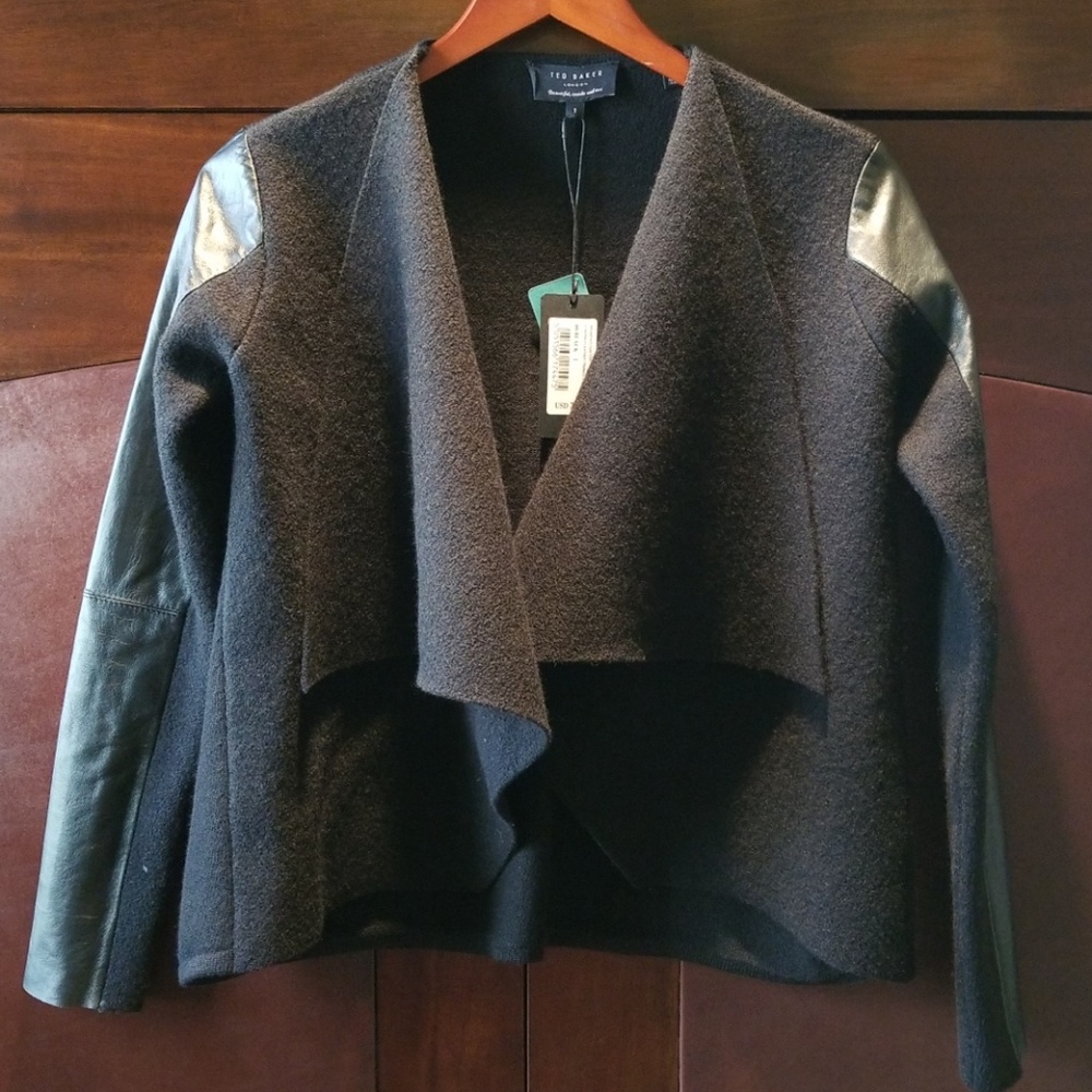 Ted Baker Contrast Leather Trim Wrap